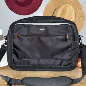 Black laptop bag carrier